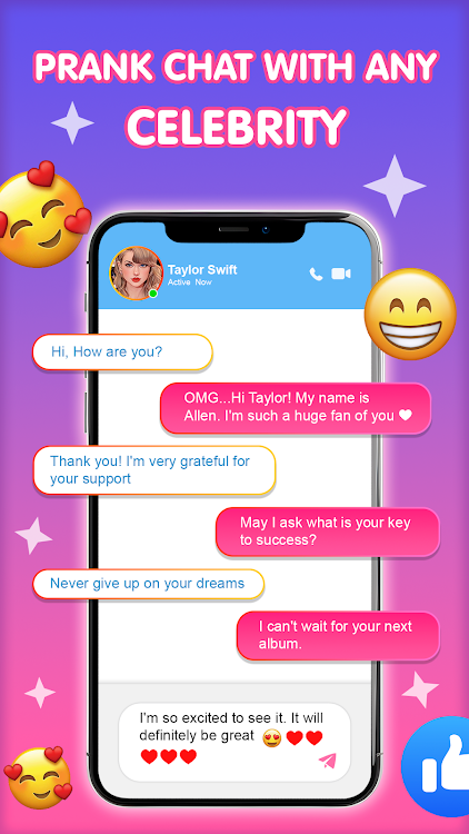 Celebs Prank Call Chat latest version download  V1.1.4